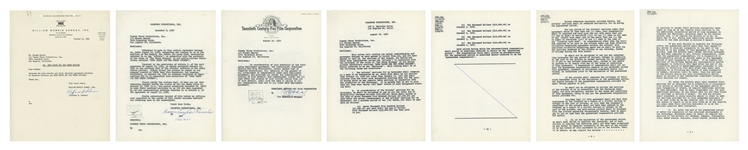 ''Snow White and the Three Stooges'' 1960 Contract Signed by Moe Howard, Larry Fine & Joe DeRita -- 22pp. Contract & Letters Regarding Film Include Compensation, Etc. -- 8.5'' x 11'', Near Fine
